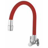 Torn. Bica Móvel Parede 1167 C-70 - 1/4 Volta Color Vermelha 2 Função Torn. Bica Móvel Parede 1167 C-70 - 1/4 Volta Color Vermelha 2 Função