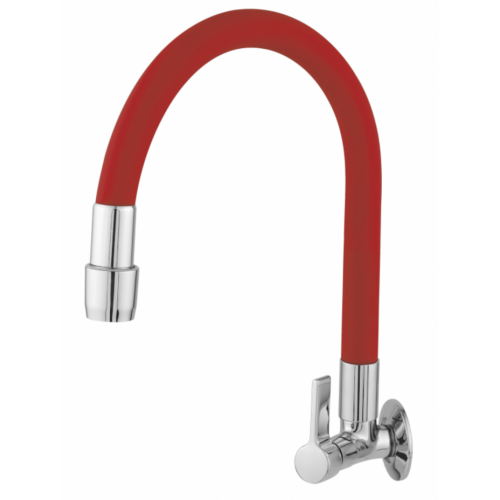 Torn. Bica Móvel Parede 1167 C-70 - 1/4 Volta Color Vermelha 2 Função Torn. Bica Móvel Parede 1167 C-70 - 1/4 Volta Color Vermelha 2 Função