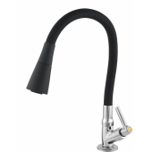 Torneira Bica Móvel Lavatório 2192 c-61 - 1/4 Volta Color Preto c/ Chuveiro Torneira Bica Móvel Lavatório 2192 c-61 - 1/4 Volta Color Preto c/ Chuveiro