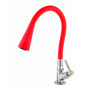 Torneira Bica Móvel Lavatório 2192 c-61 - 1/4 Volta Color Vermelho c/ Chuveiro Torneira Bica Móvel Lavatório 2192 c-61 - 1/4 Volta Color Vermelho c/ Chuveiro