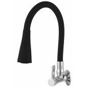 Torneira Bica Móvel Parede 2158 c-70 - 1/4 Volta Color Preto c/ Chuveiro Torneira Bica Móvel Parede 2158 c-70 - 1/4 Volta Color Preto c/ Chuveiro