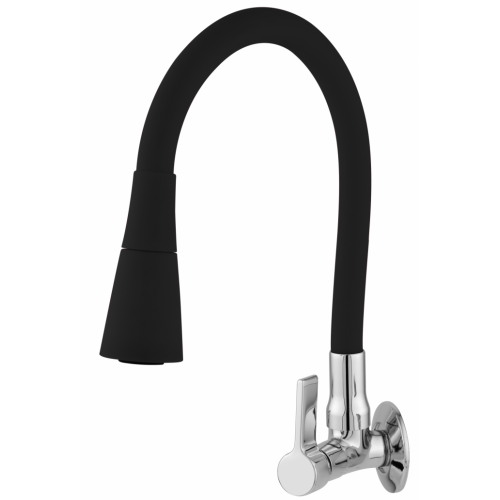 Torneira Bica Móvel Parede 2158 c-70 - 1/4 Volta Color Preto c/ Chuveiro Torneira Bica Móvel Parede 2158 c-70 - 1/4 Volta Color Preto c/ Chuveiro