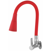 Torneira Bica Móvel Parede 2158 c-70 - 1/4 Volta Color Vermelho c/ Chuveiro Torneira Bica Móvel Parede 2158 c-70 - 1/4 Volta Color Vermelho c/ Chuveiro