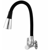 Torneira Bica Móvel Parede 2158 c-70 - 1/4 Volta Color Preto c/ Chuveiro Cromado Torneira Bica Móvel Parede 2158 c-70 - 1/4 Volta Color Preto c/ Chuveiro Cromado