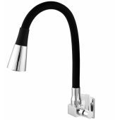 Torneira Square Parede 4167 c-70 - 1/4 Volta Color Preto c/ Chuveiro Cromado Torneira Square Parede 4167 c-70 - 1/4 Volta Color Preto c/ Chuveiro Cromado