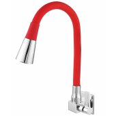 Torneira Square Parede 4167 c-70 - 1/4 Volta Color Vermelho c/ Chuveiro Cromado Torneira Square Parede 4167 c-70 - 1/4 Volta Color Vermelho c/ Chuveiro Cromado