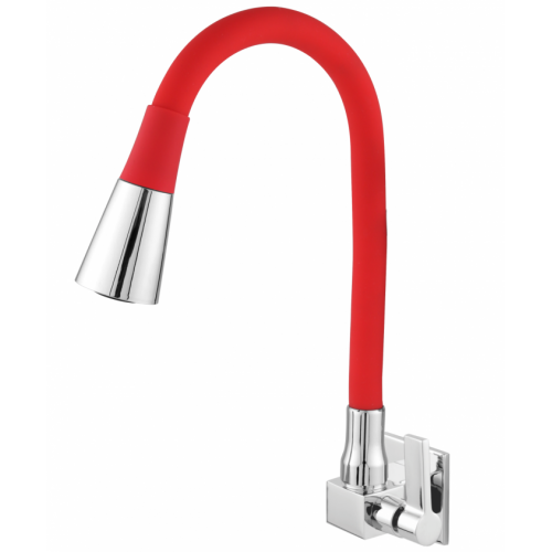 Torneira Square Parede 4167 c-70 - 1/4 Volta Color Vermelho c/ Chuveiro Cromado Torneira Square Parede 4167 c-70 - 1/4 Volta Color Vermelho c/ Chuveiro Cromado